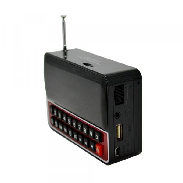 Rádio Relógio FM C/ Entr USB/Alarme/Mp3 e Auxiliar Preto WS1513 - Zgp
