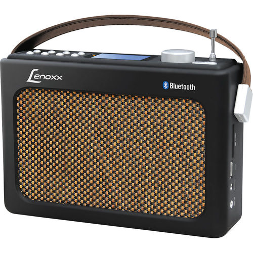 Rádio Retrô com Bluetooth. Entradas Usb e Sd Lenoxx Rb-90