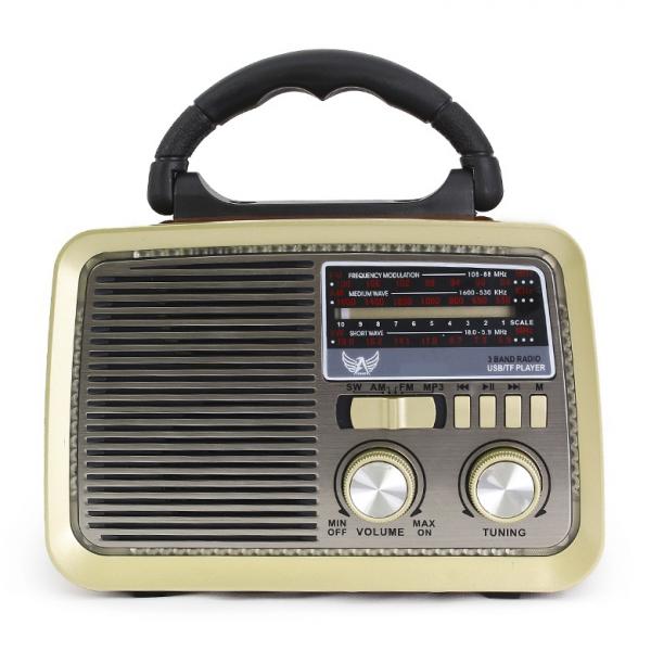 Rádio Retro Vintage Am Fm Sw Usb - Pilha Bateria e Tomada - Altomex