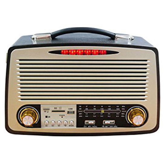 Radio Retro Vintage Bluetooth Antigo Am Fm Sw Portatil Recarregavel Sd Usb Pendrive Mp3 - Jm