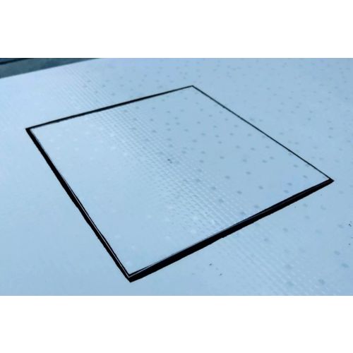 Ralo Oculto Linear Seca Piso (invisível) em Inox Polido 10cm X 10cm