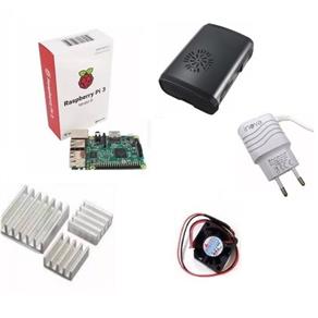 Raspberry Pi3 Pi 3 + Case + Cooler + Dissipador + Fonte