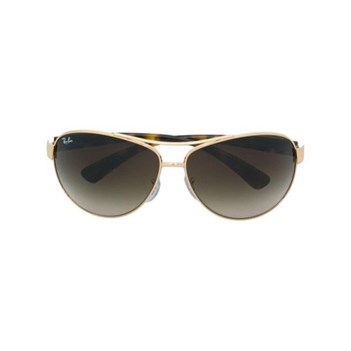 Ray-Ban Óculos de Sol Oversized - Metálico