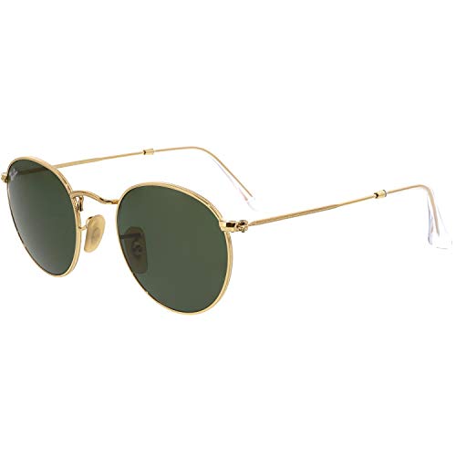 Ray-Ban Polarized Round Metal RB3447-001-47 Gold Sunglasses