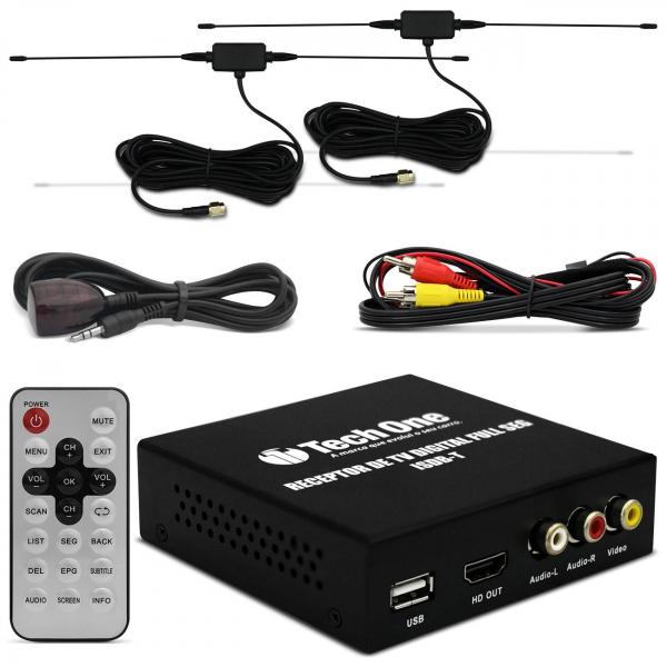 Tudo sobre 'Receptor Tv Digital Full HD Tech One ISDB-T HDMI USB Saídas de Áudio e Vídeo Controle Remoto - Prime'
