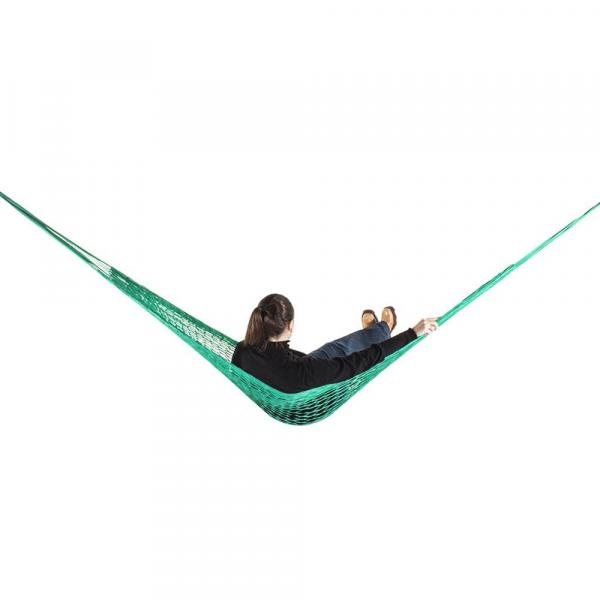 Rede de Dormir Camping Nylon Impermeável Verde Bandeira - Canto das Redes