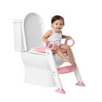Redutor De Assento Infantil Com Escada Rosa - Buba