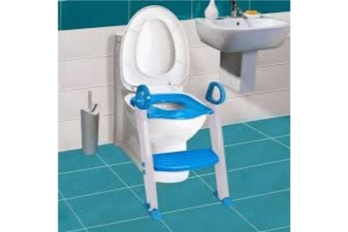 Redutor de Assento Sanitário com Escada - Azul- Clingo