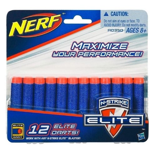 Refil 12 Dardos Nerf N-Strike Elite Hasbro - A0350