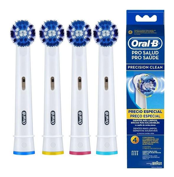 Refil Escova Elétrica Oral-b Precision Clean 4 Unidades