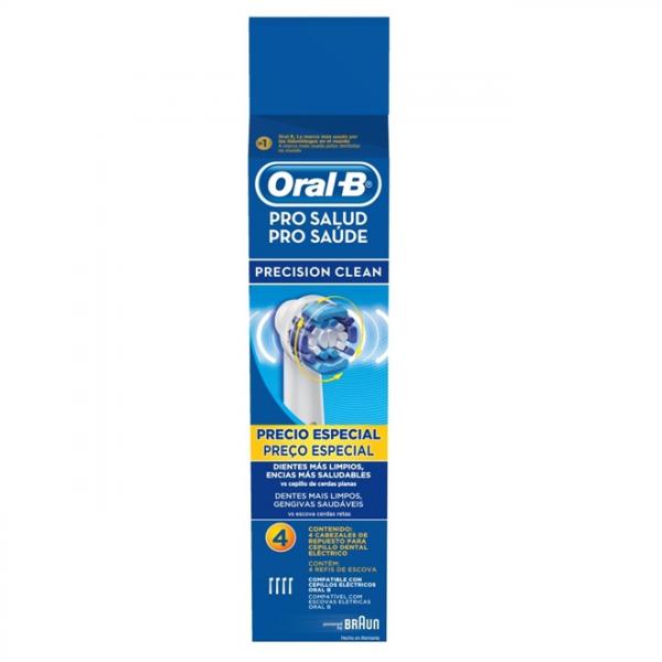 Refil Escova Elétrica Oral-B Precision Clean com 4 Unidades - Oral B
