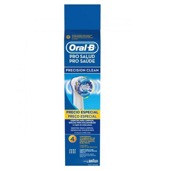 Refil Escova Elétrica Oral-B Precision Clean com 4 Unidades - Oral B