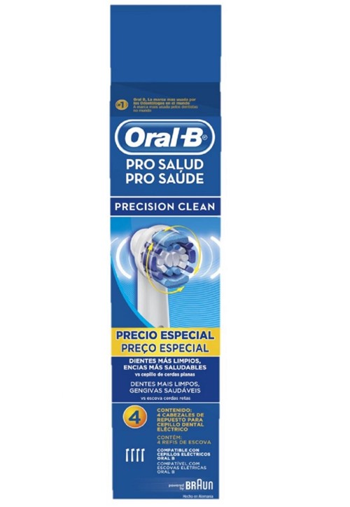Refil Escova Elétrica Oral-B Precision Clean - com 4