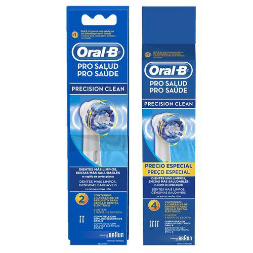 Tudo sobre 'Refil Escova Elétrica Oral-B Precision Clean Leve 6 Pague 4'
