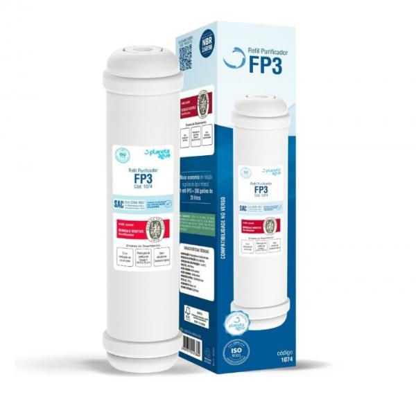 Refil / Filtro FP3 para Purificador de Água Polar - WP1000A / WP1000B e WP1000C (Similar)