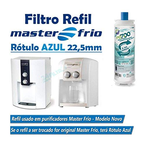 Refil Filtro Purificador Masterfrio Rótulo Azul 22,5mm Pb700