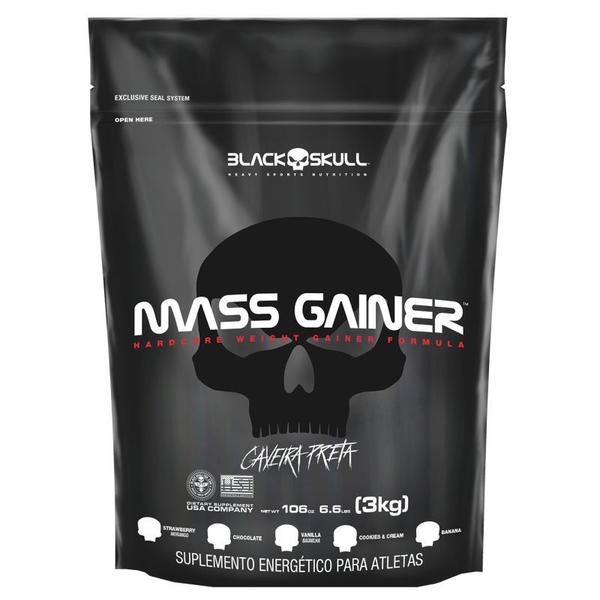 Refil Mass Gainer - Banana 3kg - Black Skull