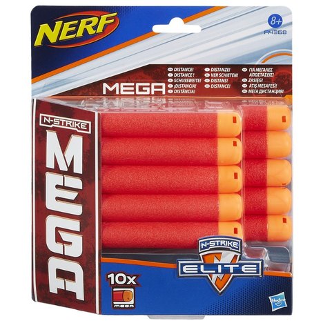 Refil Nerf N-Strike Mega - 10 Dardos - Hasbro A4368 Hasbro