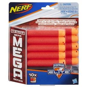 Refil NERF N-STRIKE Mega Dardos com 10 Hasbro A4368 9519