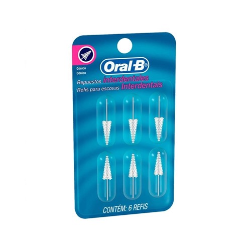 Refil Oral-B para Escova Interdental Regular CÃ´nico - Incolor - Dafiti