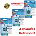 Refil Original para Filtro Acqua Bella Lorenzetti Rv-01 - Kit com 03 Unidades