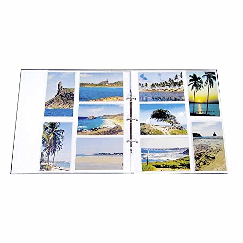 Refil para Álbum de Fotos 10x15 Cm - 5 Folhas - Branco - 33,5x29,5 Cm