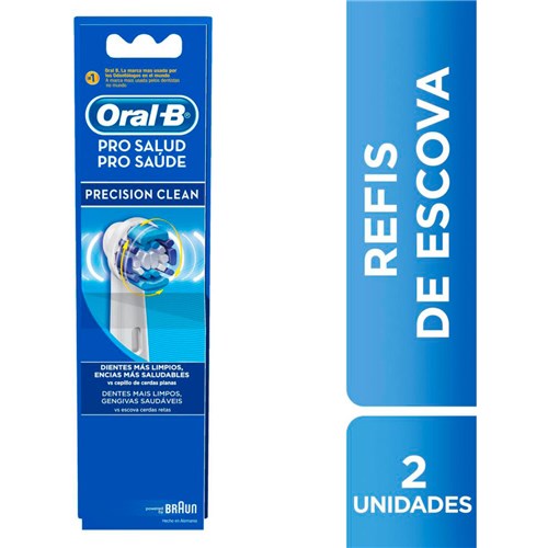 Refil para Escova Dental Elétrica Oral-B Precision Clean - 2 Unidades