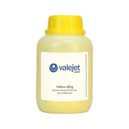 Refil para Toner HP CF322A | M680F | 653A Yellow 285g Valejet