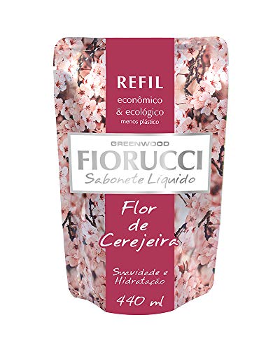Refil Sabonete Líquido Flor de Cerejeira 440 Ml, Fiorucci