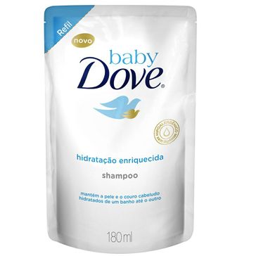 Refil Shampoo Baby Dove Hidratação Enriquecida 180ML