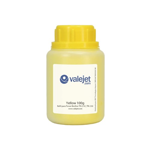 Refil Valejet para Toner Brother TN 210 | TN 230 Yellow 100g
