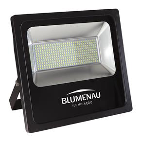 Refletor Blumenau Led Slim Preto 200W - Bivolt