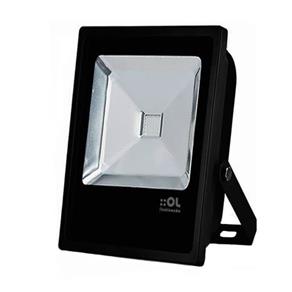 Refletor de Led 10W Luz Branca IP65 Preto OL Iluminação