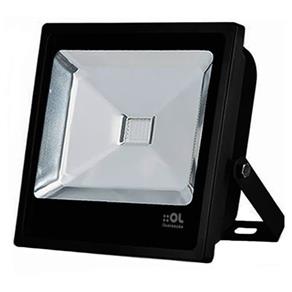 Refletor de Led 50W Luz Branca IP65 Preto OL Iluminação