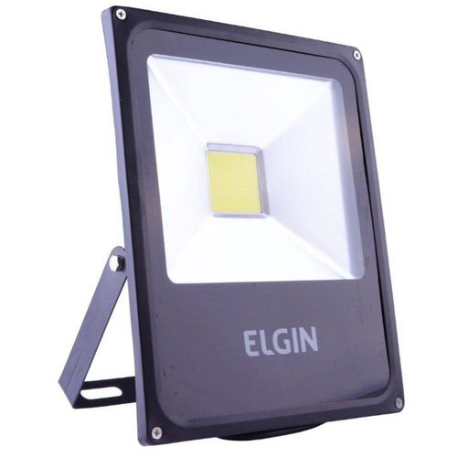 Refletor Elgin Power Led 10W Preta Sem Sensor Bivolt