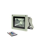 Refletor Holofote Rgb 10w com Memoria Bivolt Colorido 16 Cores Fixa em uma Cor ou Piscando