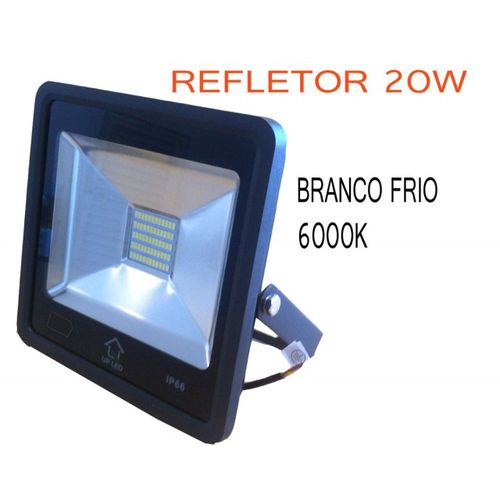 Refletor Led 20w Branco Frio 6000k Ip66