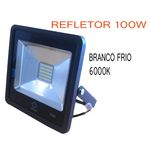 Refletor Led 100w Branco Frio 6000k Ip66