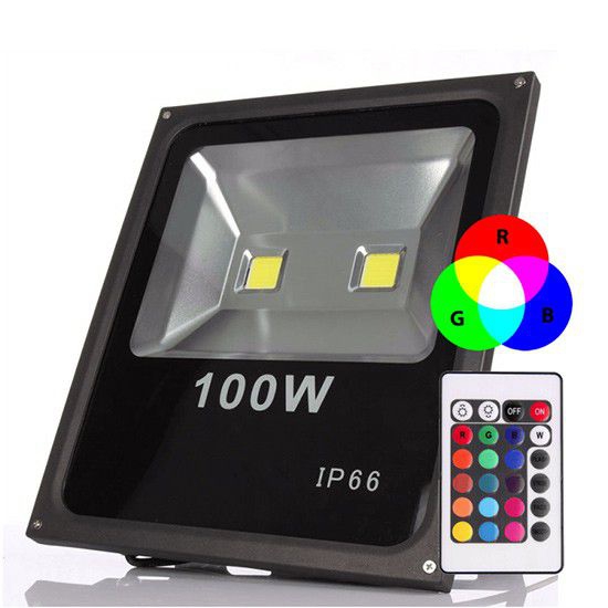 Refletor Led 100W RGB Uso Externo - Kit Led