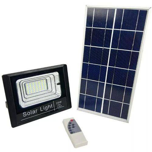 Tudo sobre 'Refletor Led 25w Energia Solar com Controle e Placa Completo'
