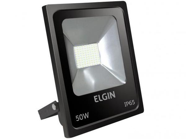 Refletor Power Led 50W Preto Sem Sensor Bivolt - Elgin
