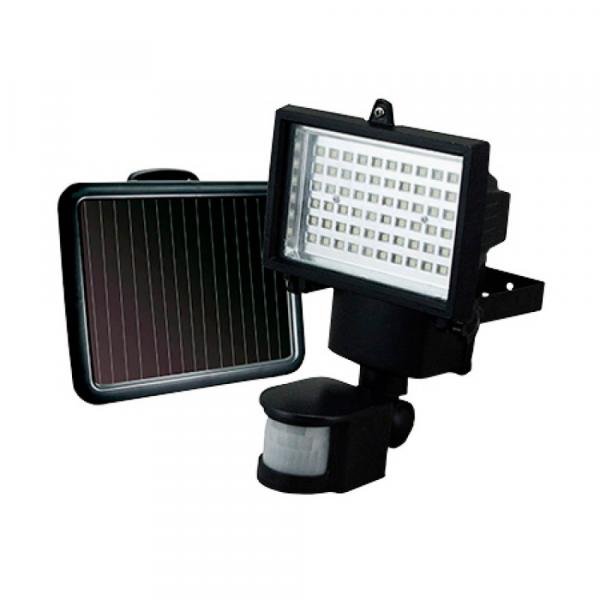 Refletor Solar 60 LEDS com Sensor de Movimento - Ecoforce