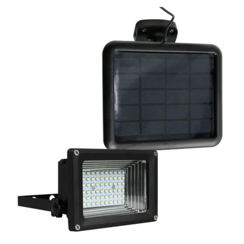 Refletor Solar 60 LEDs Ecoforce Preto