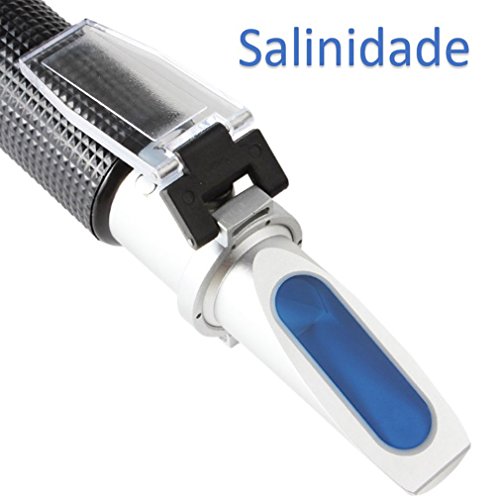Refratômetro de Salinidade para Aquário Marinho Salinômetro para Água Salgada - Vodex