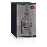 Refrigerador Bebidas Cervejeira 112l Gelopar Grba-120gw Porta Cega Preto Adesivado
