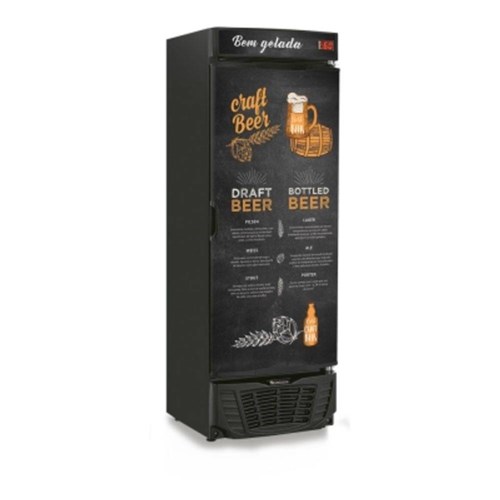 Refrigerador Bebidas Cervejeira Gelopar Grba-450Cb Porta Cega Adesivado