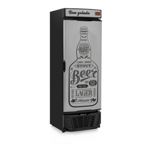 Refrigerador Bebidas Cervejeira Gelopar Grba-450Gw Porta Cega Adesivado