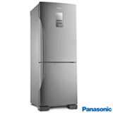 Refrigerador Bottom Freezer Panasonic de 02 Portas Frost Free com 425 Litros e Painel Easy Touch Aço Escovado - BB53