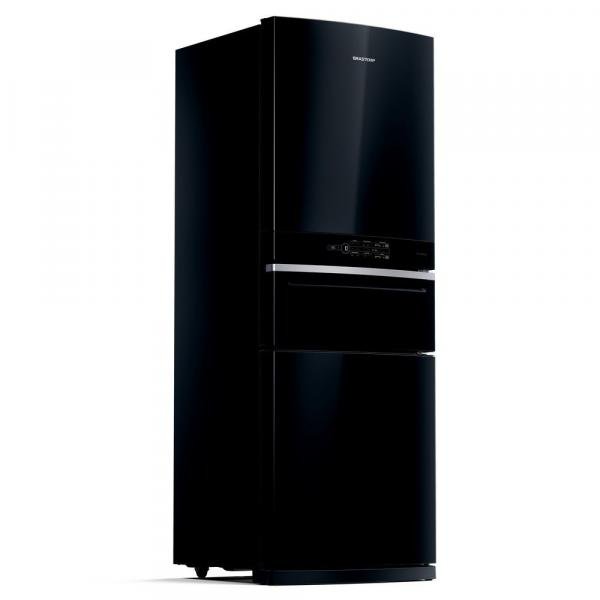 Refrigerador Brastemp Inverse 3 Frost Free 3 Portas 419L Preto 220V BRY59AE