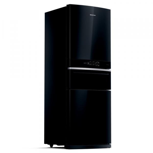 Refrigerador Brastemp Inverse 3 Frost Free 3 Portas 419L Preto 127V BRY59AE